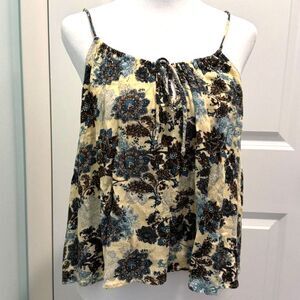 Juniper Blu South Moon Under crinkle tank top